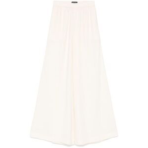 GIANLUCA CAPANNOLO Wide-Leg Crepe Pants Women WHITE